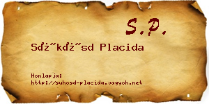 Sükösd Placida névjegykártya